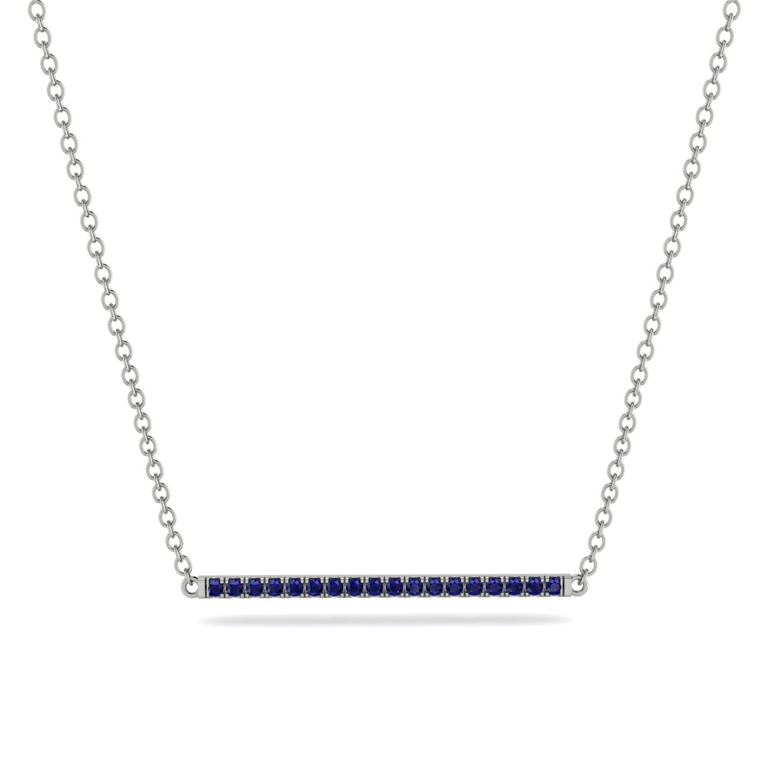 Long Line Sapphire Necklace - Giselle No. 15