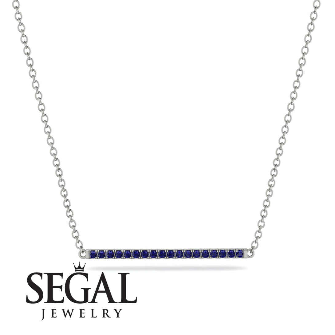 Long Line Sapphire Necklace - Giselle No. 15