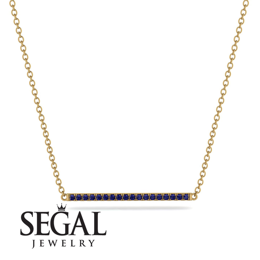 Long Line Sapphire Necklace - Giselle No. 13