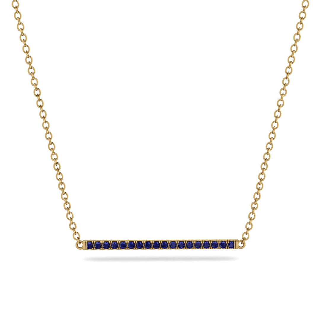 Long Line Sapphire Necklace - Giselle No. 13