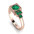 Square Emerald Engagement Ring - Samara No. 20