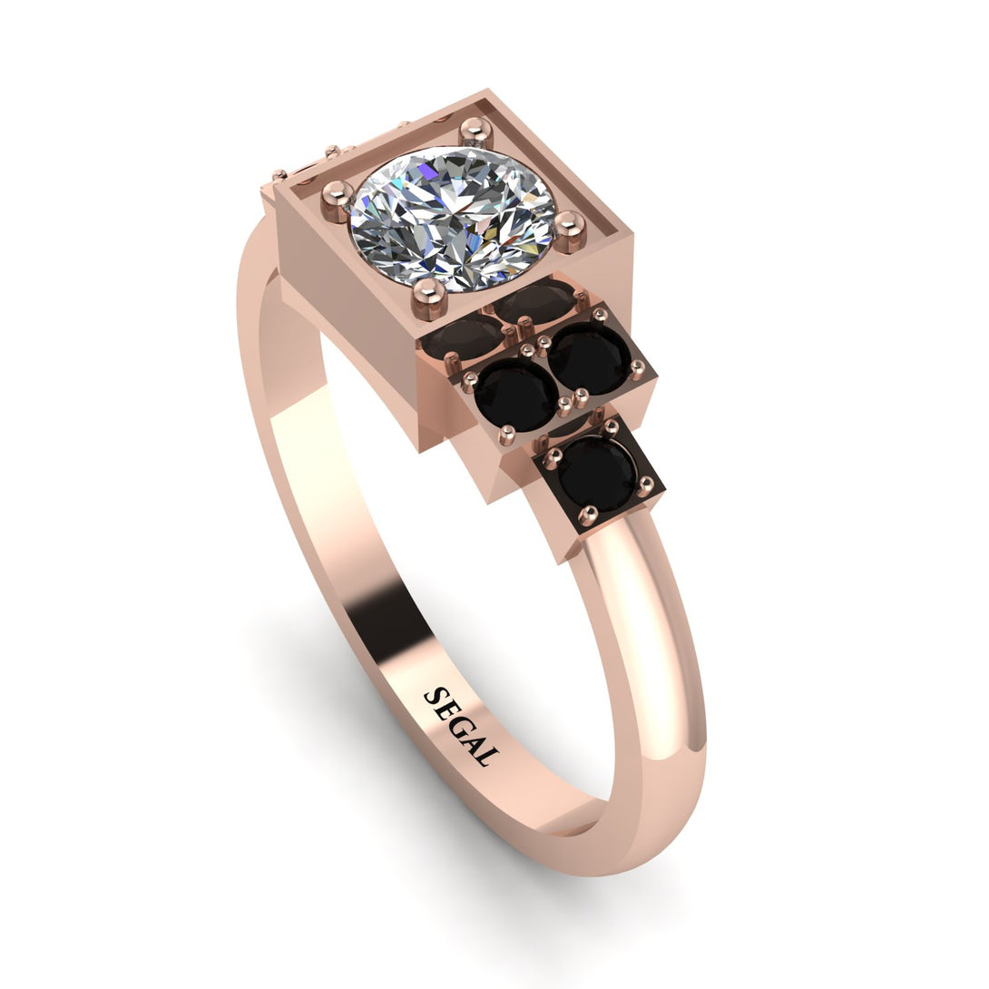 Square Diamond Engagement Ring - Samara No. 32
