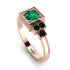 Square Emerald Engagement Ring - Samara No. 35