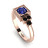 Square Sapphire Engagement Ring - Samara No. 44