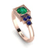 Square Emerald Engagement Ring - Samara No. 65