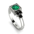 Square Emerald Engagement Ring - Samara No. 36