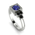 Square Sapphire Engagement Ring - Samara No. 45