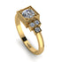 Square Diamond Engagement Ring - Samara No. 1