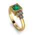 Square Emerald Engagement Ring - Samara No. 4