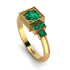 Square Emerald Engagement Ring - Samara No. 19