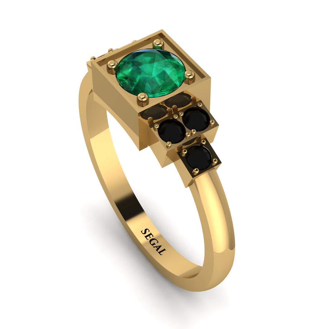 Square Emerald Engagement Ring - Samara No. 34