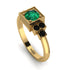 Square Emerald Engagement Ring - Samara No. 34