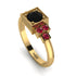 Square Black Diamond Engagement Ring - Samara No. 52 image 1