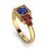 Square Sapphire Engagement Ring - Samara No. 58
