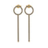 Hanging Circle Diamond Earrings - Lilah No. 1 image 1