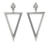 Triangle Diamond Stud Earrings - Amiyah No. 3