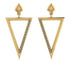 Triangle Diamond Stud Earrings - Amiyah No. 1
