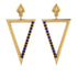 Triangle Sapphire Stud Earrings - Amiyah No. 13