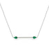 Minimalist Pear Emerald Necklace - Melissa No. 6 image 1
