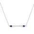 Minimalist Pear Sapphire Necklace - Melissa No. 15 image 1
