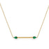 Minimalist Pear Emerald Necklace - Melissa No. 4 image 1