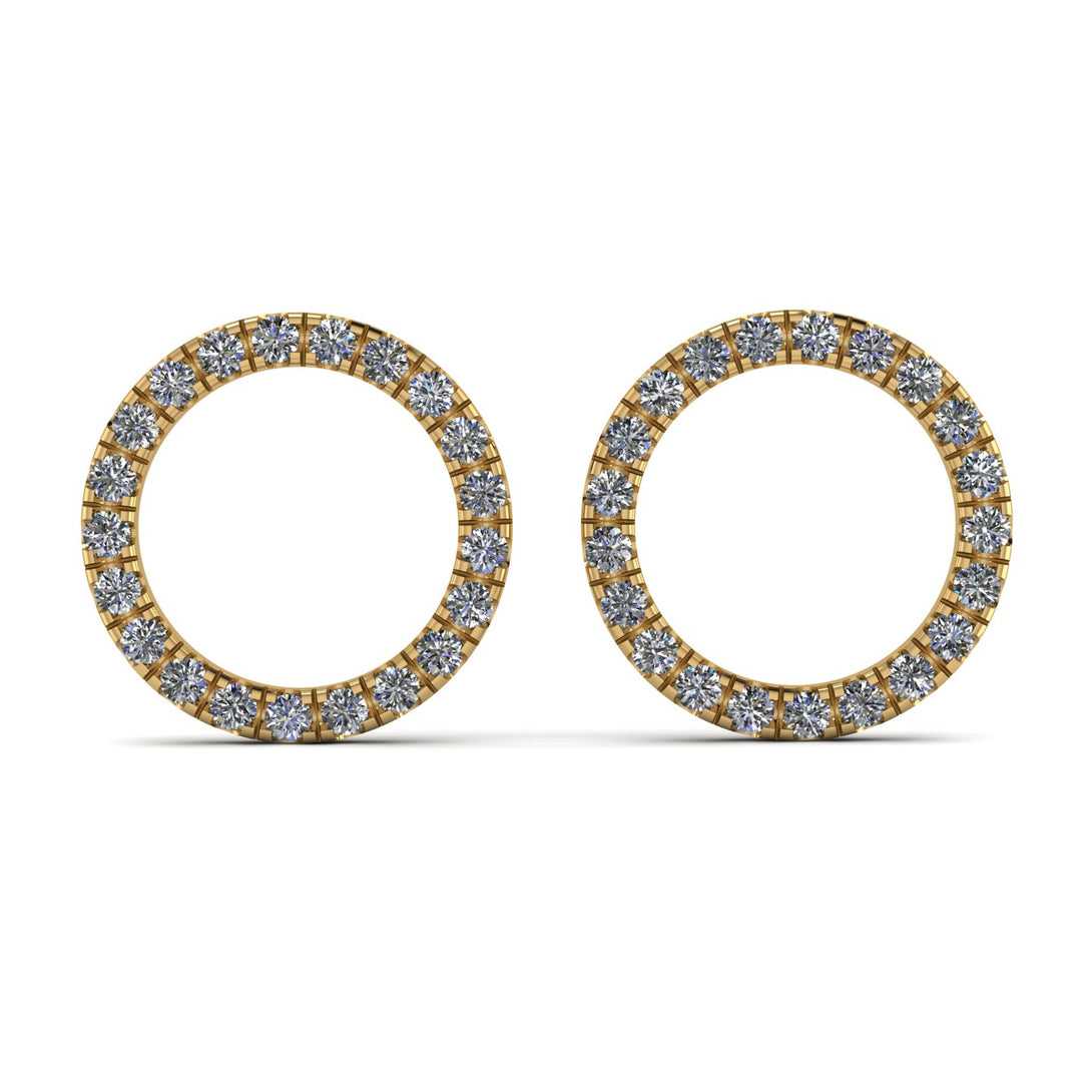 Circle Stud Diamond Earring - Lucille No. 1