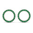 Circle Stud Emerald Earring - Lucille No. 5