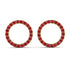 Circle Stud Ruby Earring - Lucille No. 10