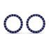 Circle Stud Sapphire Earring - Lucille No. 15