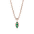 Milgrain Emerald Necklace - Jessie No. 20