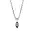 Milgrain Black Diamond Necklace - Jessie No. 33