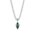 Milgrain Black Diamond Necklace - Jessie No. 36
