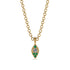 Milgrain Emerald Necklace - Jessie No. 16