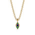 Milgrain Emerald Necklace - Jessie No. 28