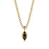 Milgrain Black Diamond Necklace - Jessie No. 37