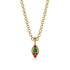 Milgrain Ruby Necklace - Jessie No. 49