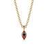 Milgrain Ruby Necklace - Jessie No. 58