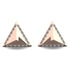 Triangle Diamond Earrings Geometrical - Milan No. 2