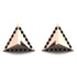 Triangle Black Diamond Earrings Geometrical - Milan No. 8 image 1