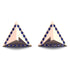 Triangle Sapphire Earrings Geometrical - Milan No. 14