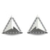 Triangle Diamond Earrings Geometrical - Milan No. 3