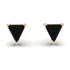 Triangle Cut Black Diamond Earrings - Clementine No. 8