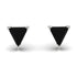 Triangle Cut Black Diamond Earrings - Clementine No. 9