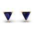 Triangle Cut Sapphire Earrings - Clementine No. 13