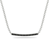 Gold Black Diamond Necklace Bar - Lilyana No. 9 image 1