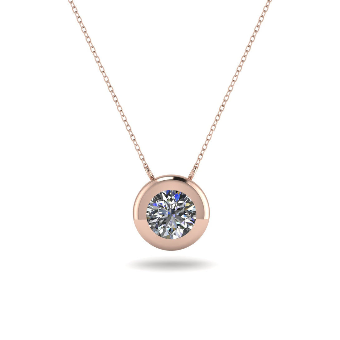 Bezel Diamond Pendant - Adelaide No. 2