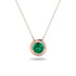 Bezel Emerald Pendant - Adelaide No. 5