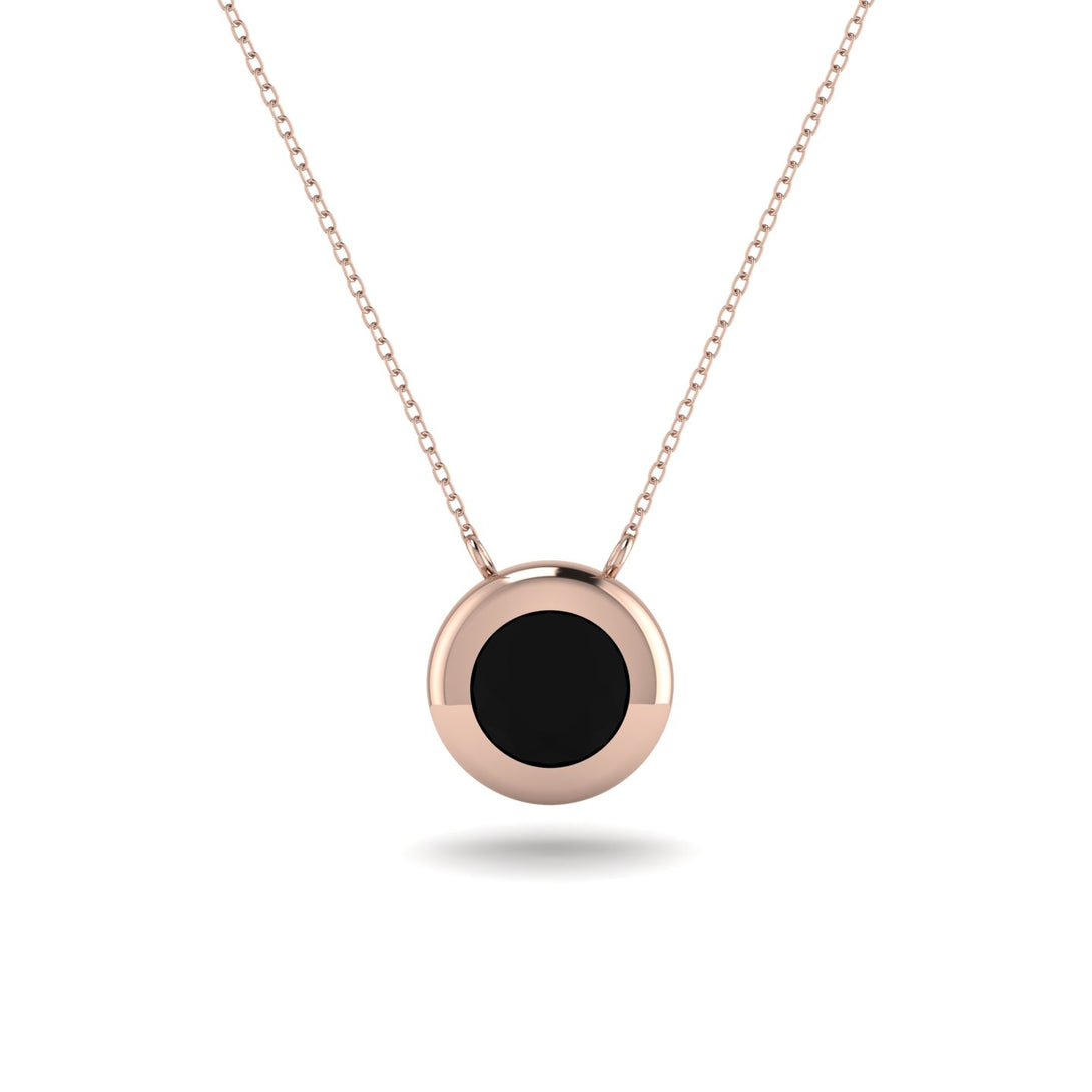 Bezel Black Diamond Pendant - Adelaide No. 8