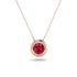 Bezel Ruby Pendant - Adelaide No. 11