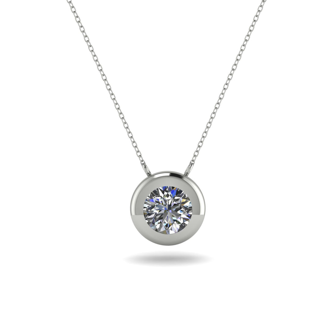 Bezel Diamond Pendant - Adelaide No. 3